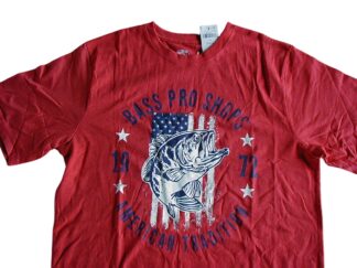 ■送料込■【新品M】バス・プロ・ショップス M’s FLAG TEE ■ BASS PRO SHOPS レッド (Red Heather) ■