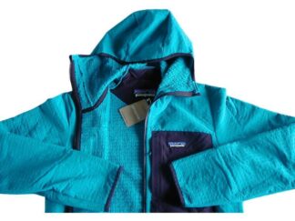 【新品L】パタゴニア M’s R2テックフェイス・フーディ ■ Patagonia Belay Blue (BLYB)■