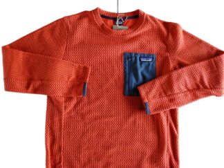 【新品S】パタゴニア Ｍ’s R1 エア・クルー ■ patagonia PLNO (Pollinator Orange)