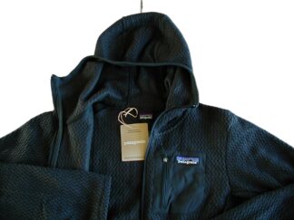 　【新品S】パタゴニア W’s R1 エア・フルジップ・フーディ ■ patagonia Black (BLK)