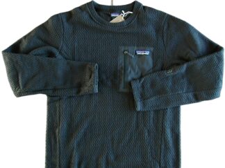 【新品XS】パタゴニア Ｍ’s R1 エア・クルー ■ patagonia Black (BLK)