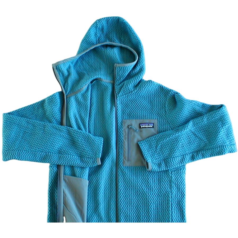 【新品XS】パタゴニア M’s R1エア・フルジップ・フーディ■ Patagonia Wavy Blue (WAVB) ■ - 画像 (2)
