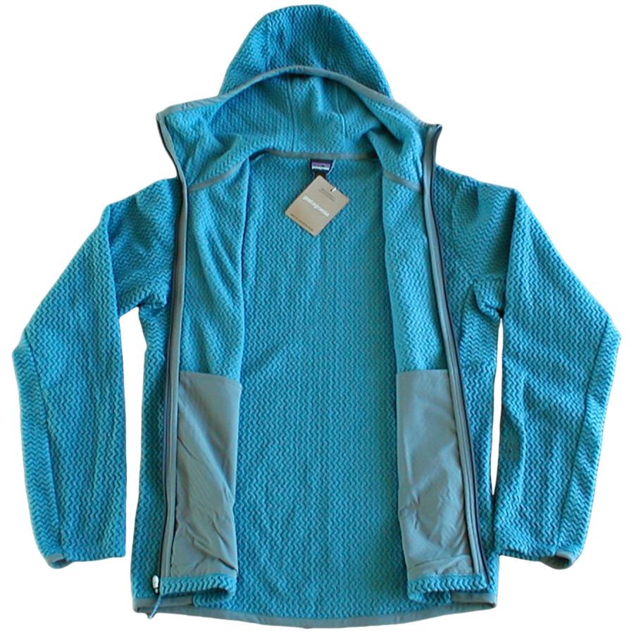 【新品XS】パタゴニア M’s R1エア・フルジップ・フーディ■ Patagonia Wavy Blue (WAVB) ■ - 画像 (4)