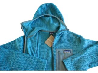 【新品XS】パタゴニア M’s R1エア・フルジップ・フーディ■ Patagonia Wavy Blue (WAVB) ■