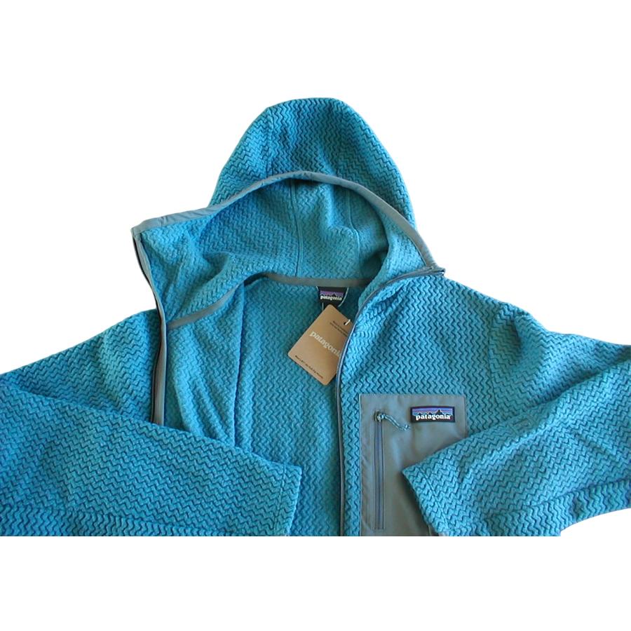 【新品XS】パタゴニア M’s R1エア・フルジップ・フーディ■ Patagonia Wavy Blue (WAVB) ■