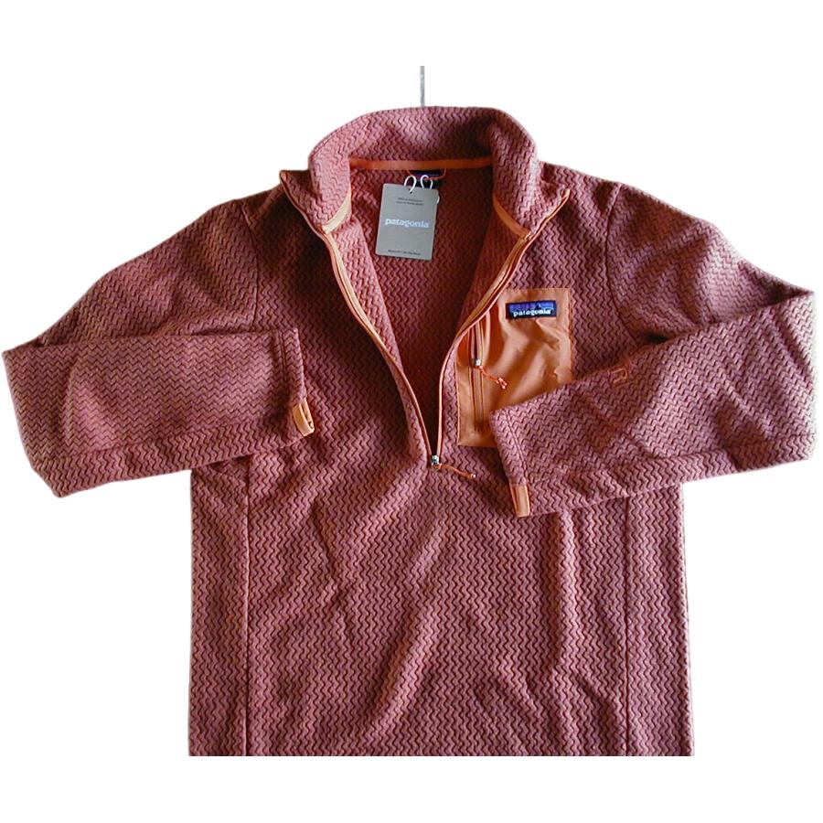 【新品S】パタゴニア Ｍ’s R1エア・ジップネック ■ patagonia Burnished Red (BURR) - 画像 (2)