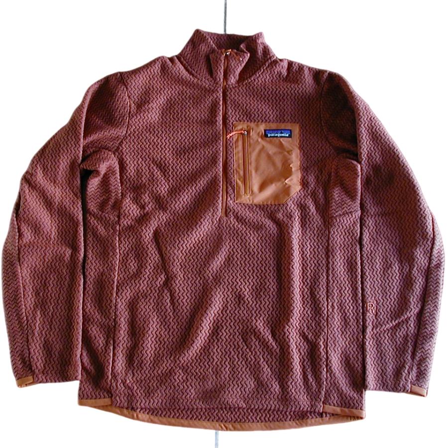 【新品S】パタゴニア Ｍ’s R1エア・ジップネック ■ patagonia Burnished Red (BURR) - 画像 (3)