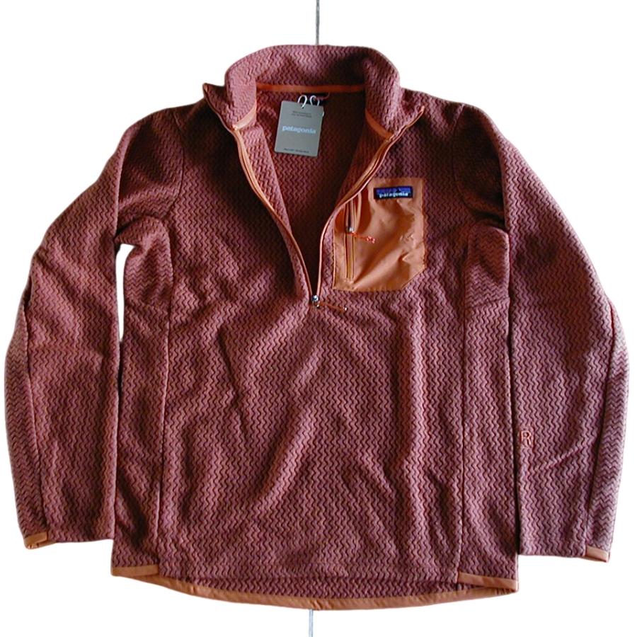 【新品S】パタゴニア Ｍ’s R1エア・ジップネック ■ patagonia Burnished Red (BURR) - 画像 (4)