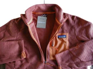 【新品S】パタゴニア Ｍ’s R1エア・ジップネック ■ patagonia Burnished Red (BURR)