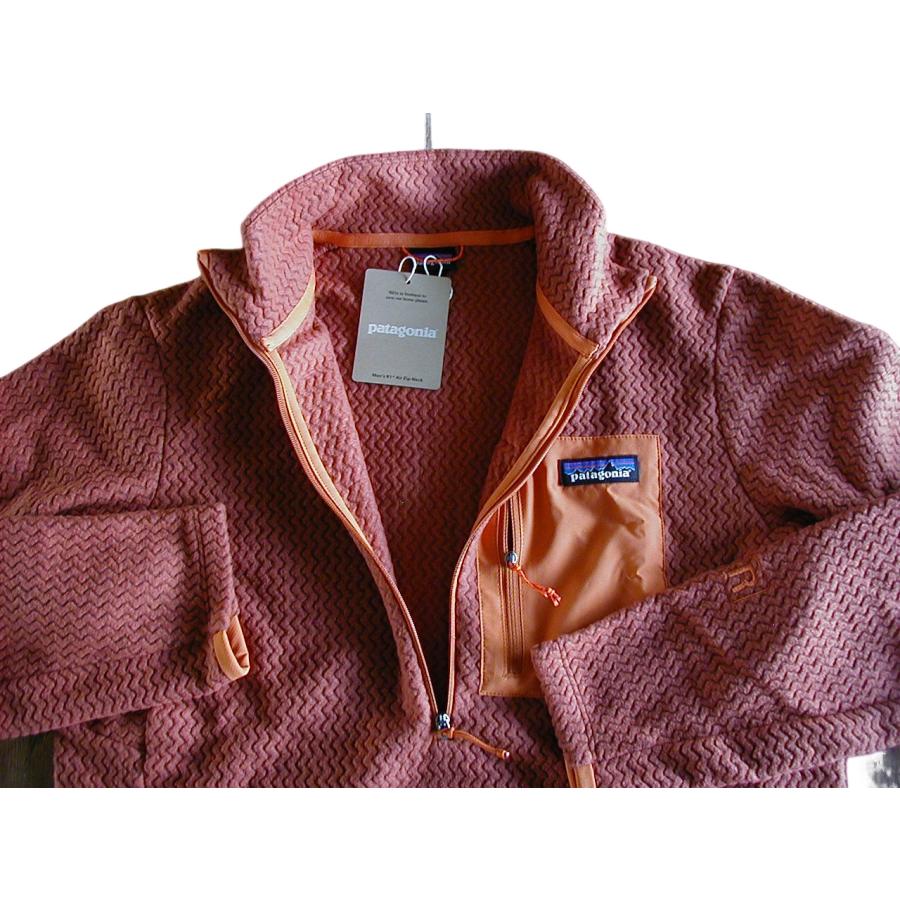 【新品S】パタゴニア Ｍ’s R1エア・ジップネック ■ patagonia Burnished Red (BURR)