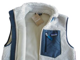 【新品XS】パタゴニア M’s クラシック・レトロX・ベスト■ patagonia ■ Natural w/Smolder Blue(NTSB) ■
