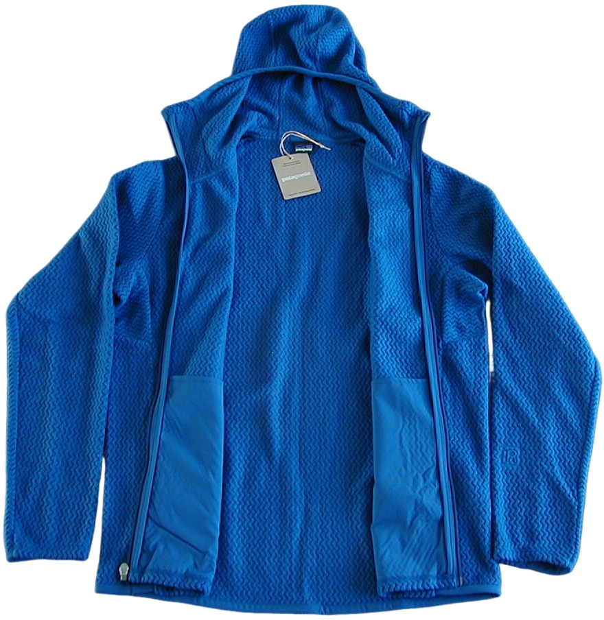 【新品S】パタゴニア M’s R1 エア・フルジップ・フーディ■ patagonia ■ Clement Blue (CLMB) ■ - 画像 (3)