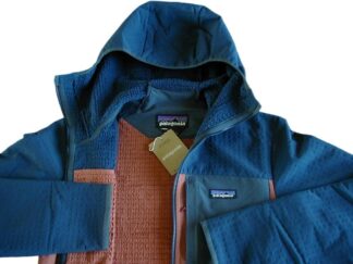 【新品XS】パタゴニア M’s R2テックフェイス・フーディ ■ Patagonia New Navy w/Burl Red (NYBL)■